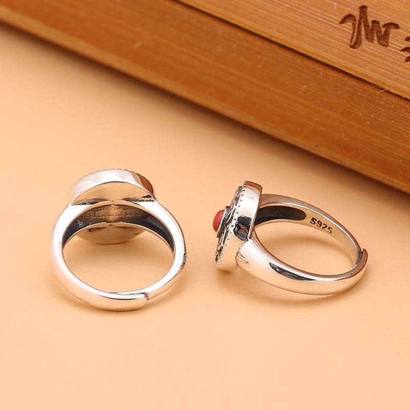 Tibetan mantra rotatable ring — view 18