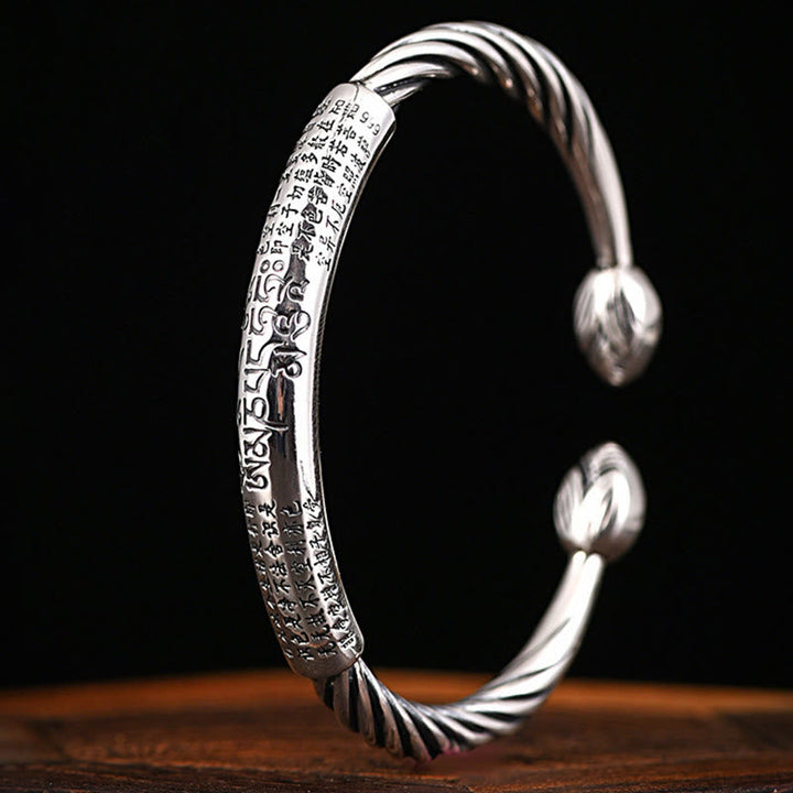 Om Mani Padme Hum copper cuff bracelet — view 10