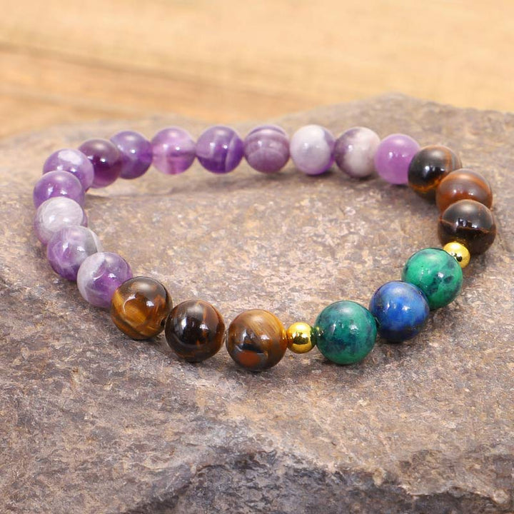 Tibetan Amethyst Mala Bracelet Set — view 11