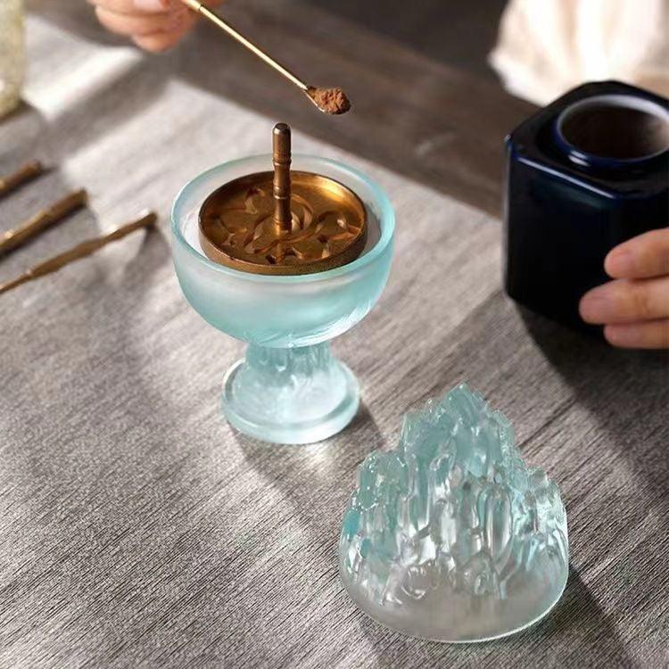 Handcrafted BOSHAN Colored Glaze Incense Burner