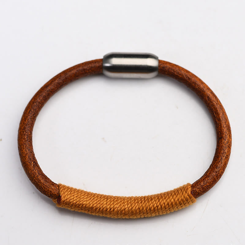 Five-element leather buckle bracelet — view 12