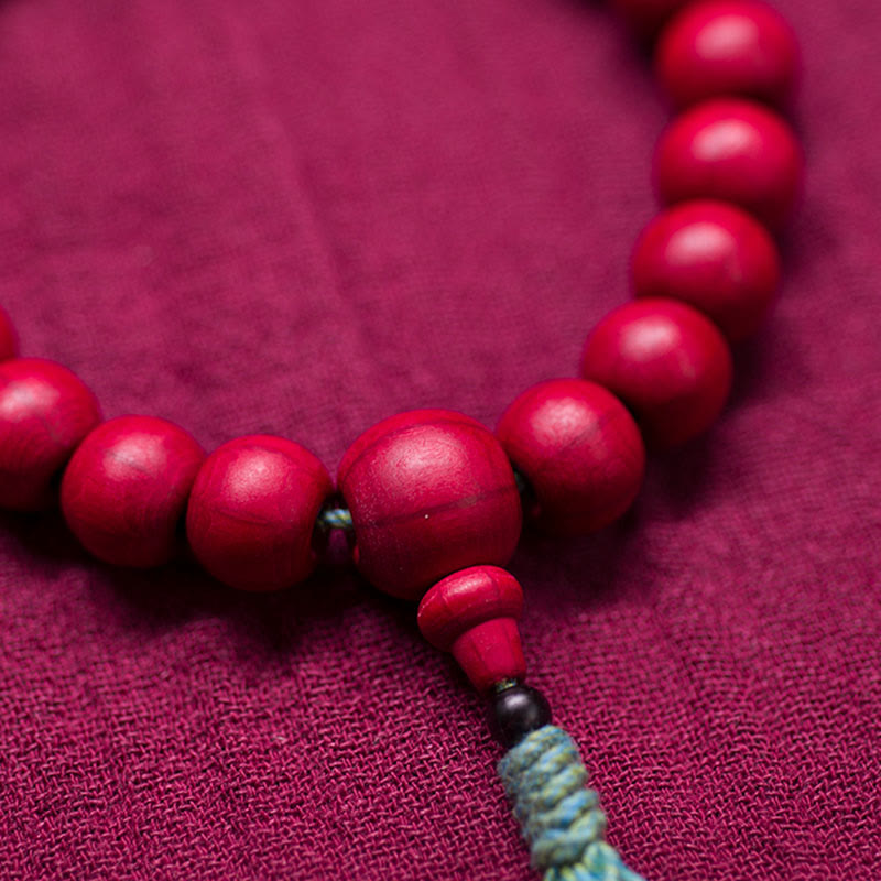 Abelia Biflora Wood Off Wrist Mala — product view 4