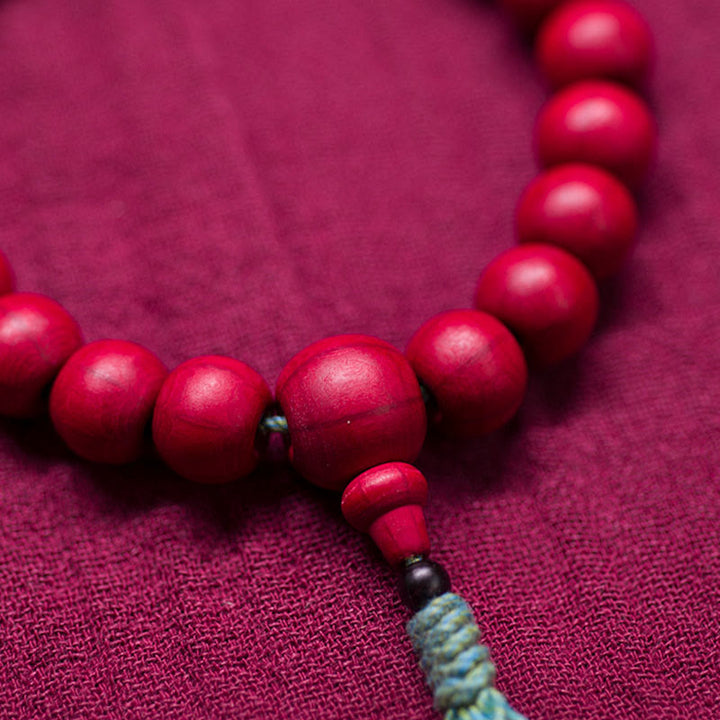 Abelia Biflora Wood Off Wrist Mala — product view 4