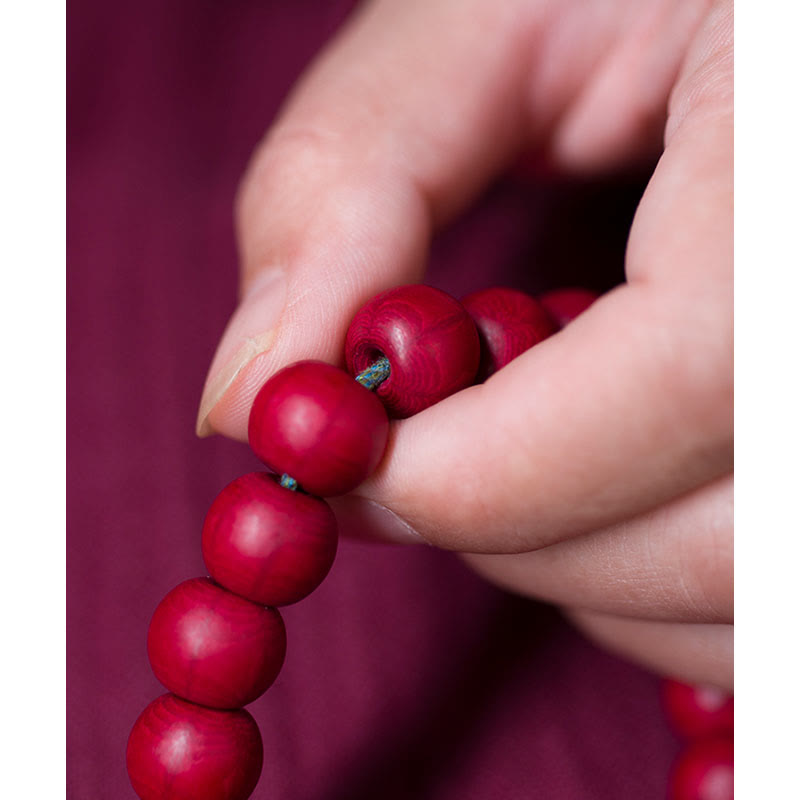 Abelia Biflora Wood Off Wrist Mala — product view 5