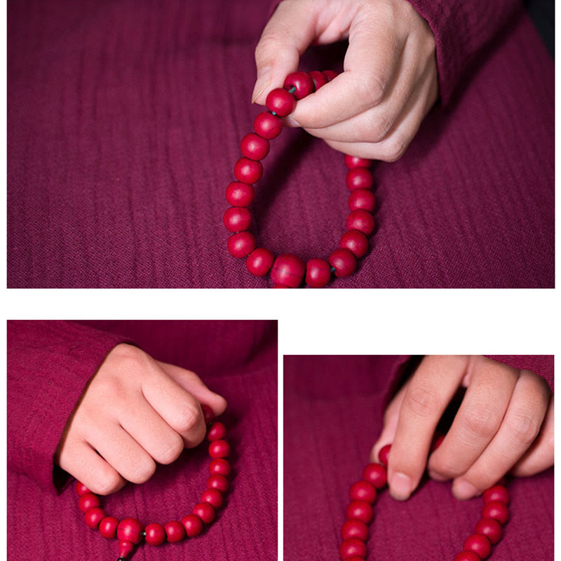 Abelia Biflora Wood Off Wrist Mala — product view 8
