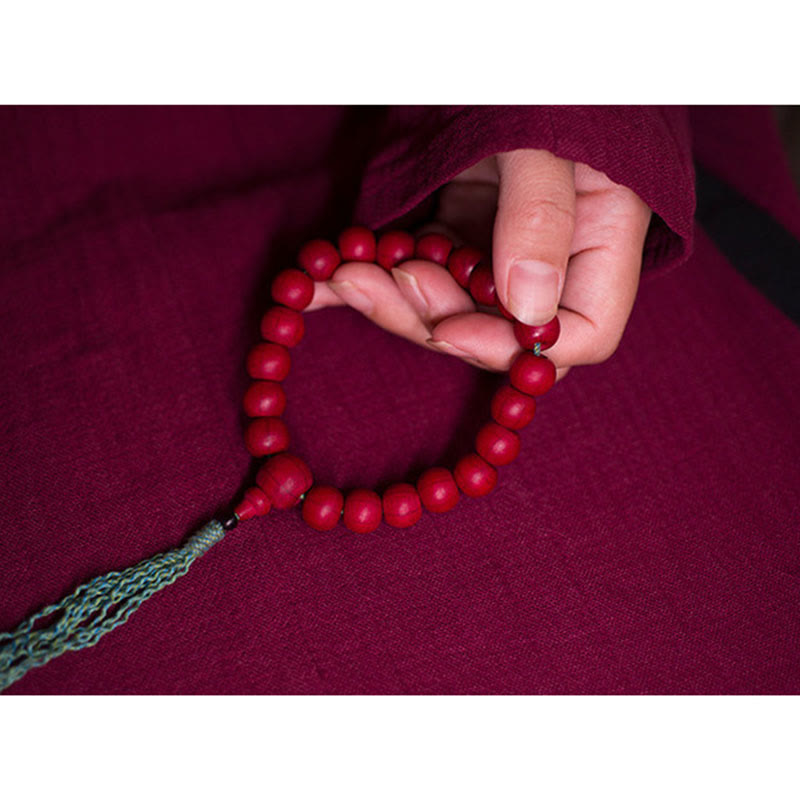 Abelia Biflora Wood Off Wrist Mala — product view 9