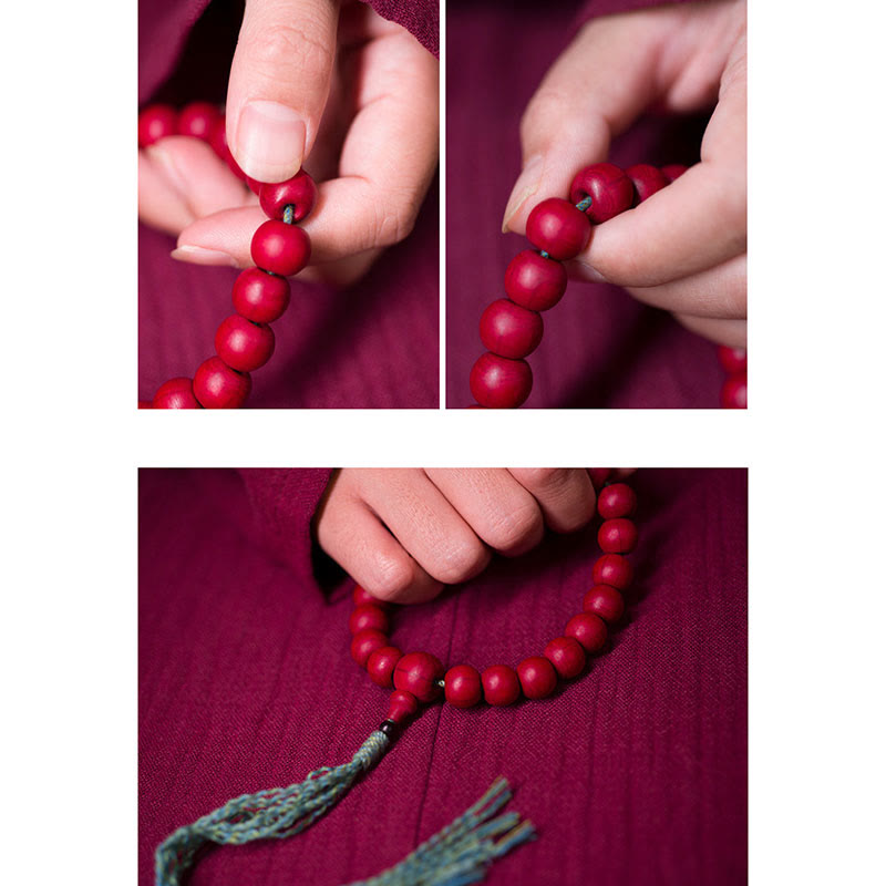 Abelia Biflora Wood Off Wrist Mala — product view 10