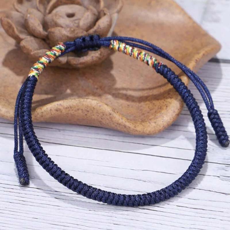 Three-piece copper bead cord bracelet set — view 7