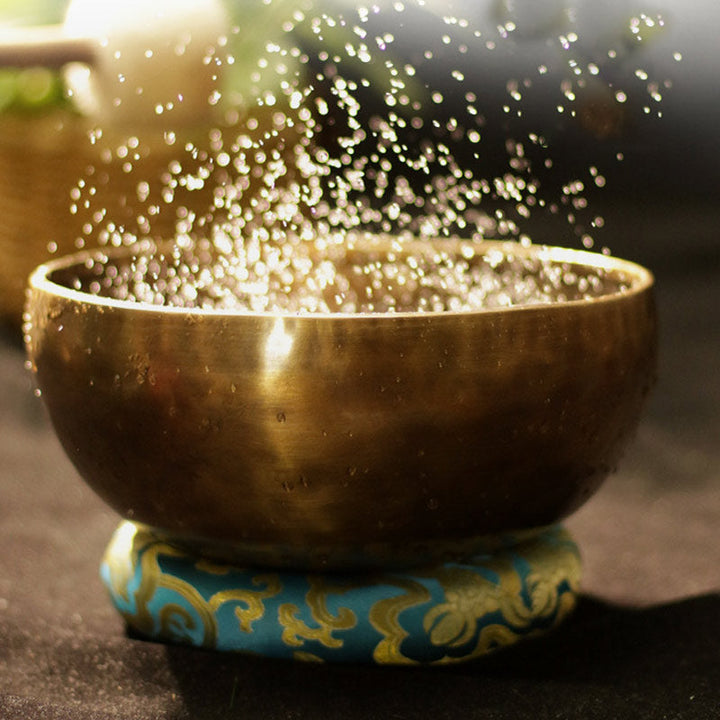 Tibetan meditation singing bowl set — view 7