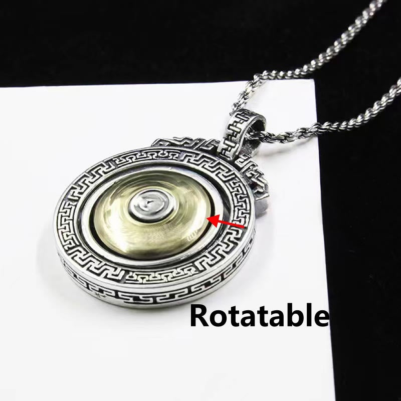 Tibetan double Dorje rotatable pendant — view 4