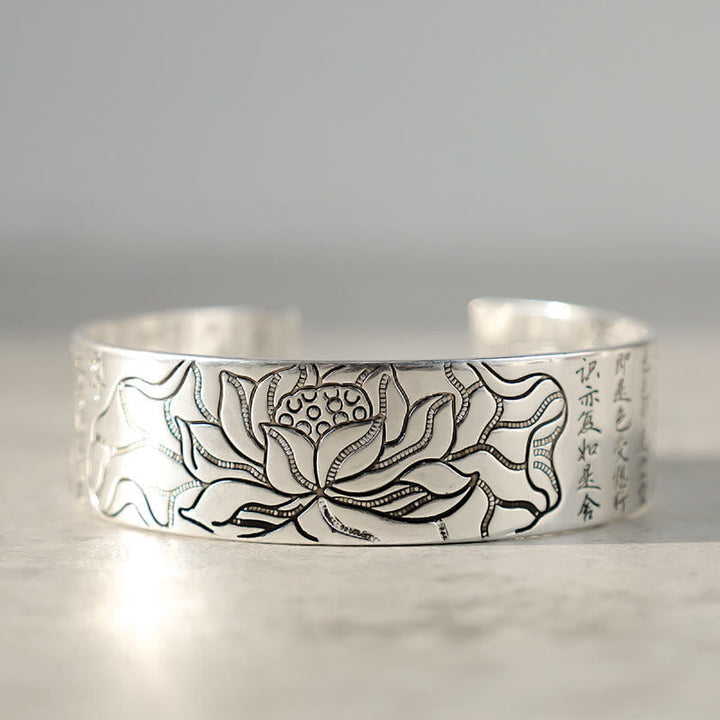 Lotus white copper adjustable bracelet — view 4