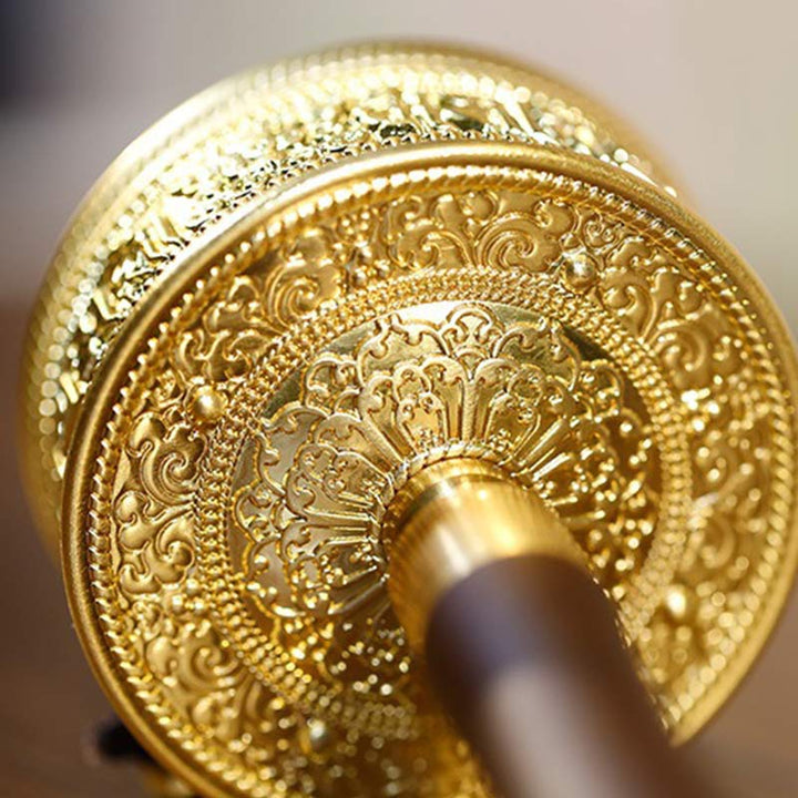 Tibetan sandalwood prayer wheel decoration — view 5