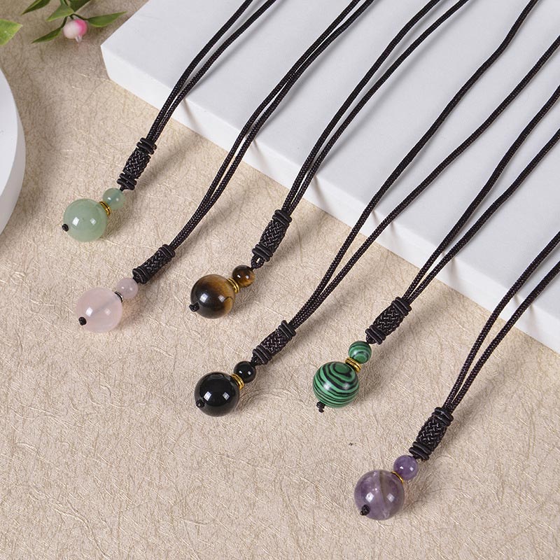 Buddha Stones Tibetan Jade Harmony Necklace Necklace BS 14