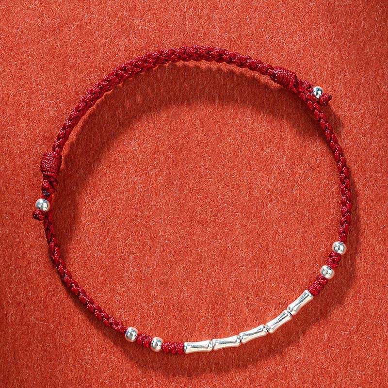Handwoven Multicolor Bamboo Cord Bracelet — view 13