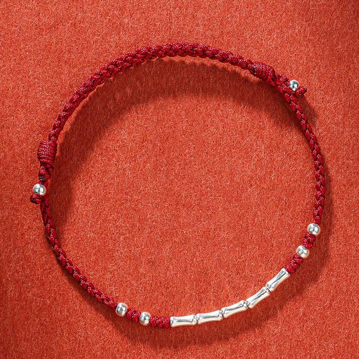 Handwoven Multicolor Bamboo Cord Bracelet — view 13