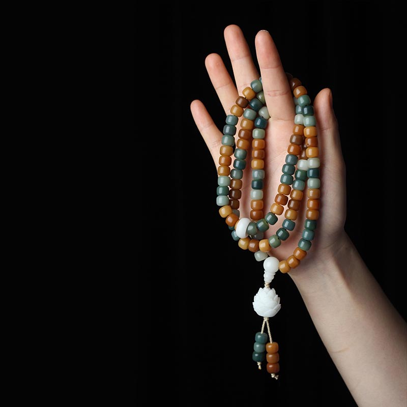 Bodhi Lotus Mala Necklace & Bracelet — product view 3