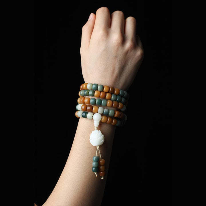 Bodhi Lotus Mala Necklace & Bracelet — product view 4