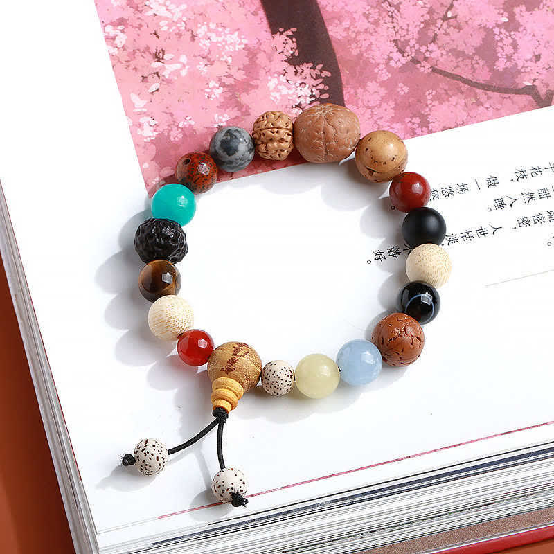 Bodhi Seed Agate Wrist Mala — product view 2