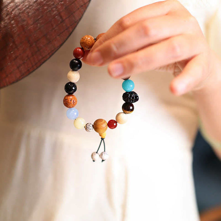 Bodhi Seed Agate Wrist Mala — product view 3