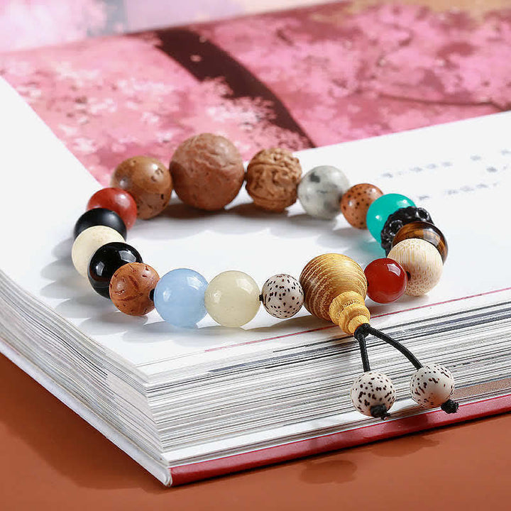 Bodhi Seed Agate Wrist Mala — product view 5
