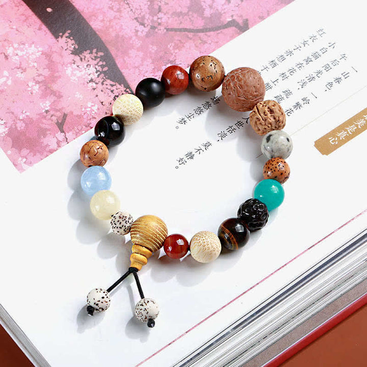 Bodhi Seed Agate Wrist Mala — product view 6
