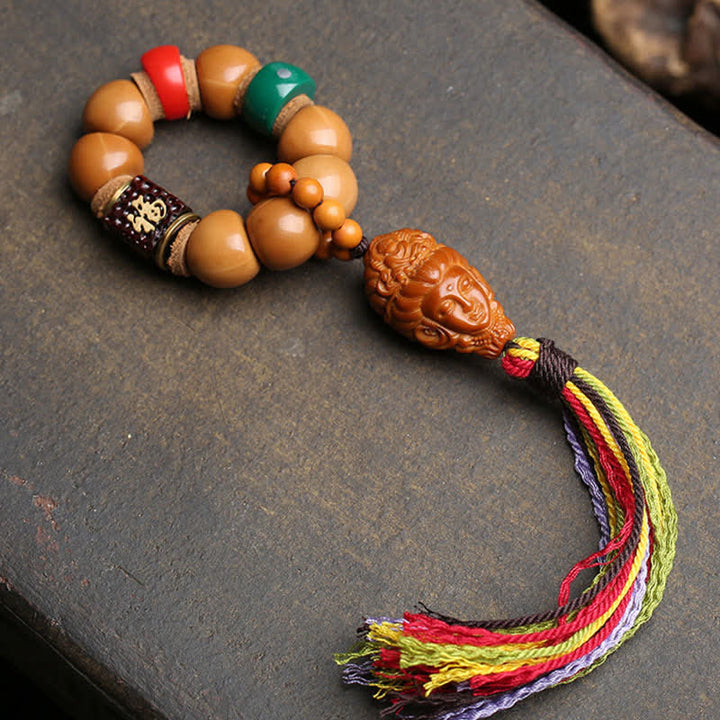 Bodhi Seed Avalokiteshvara Fu Character Tactile Meditation Beads — product view 3