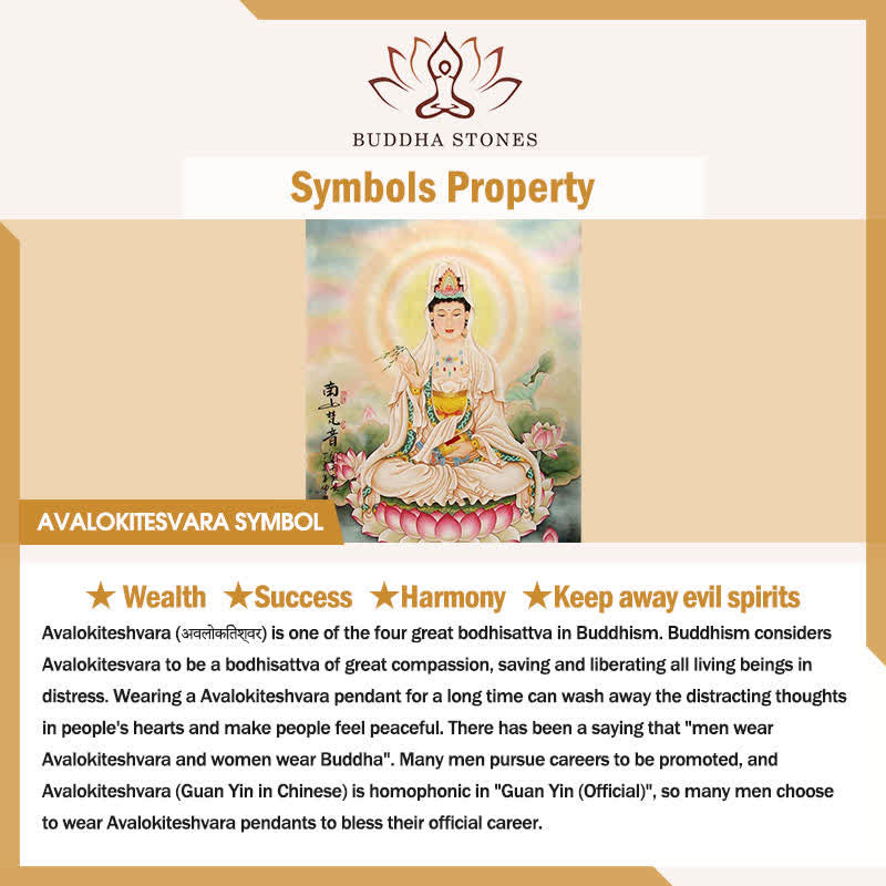 Bodhi Seed Avalokiteshvara Fu Character Tactile Meditation Beads — product view 7