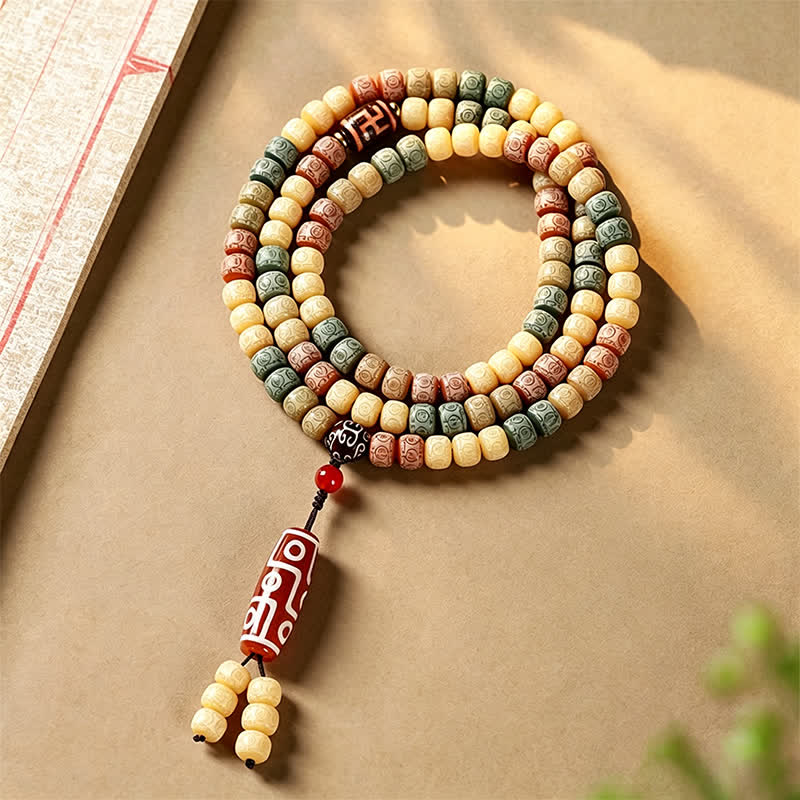 Bodhi Seed Hand-Woven Vintage 108-Bead Mala — main product view