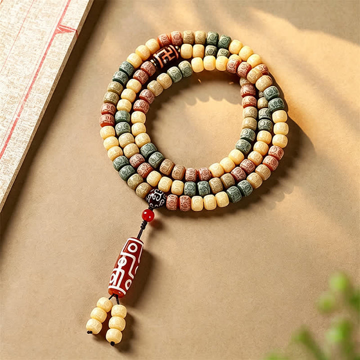 Bodhi Seed Hand-Woven Vintage 108-Bead Mala — main product view