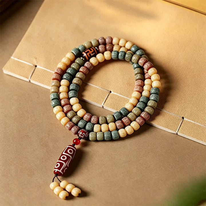Bodhi Seed Hand-Woven Vintage 108-Bead Mala — product view 2