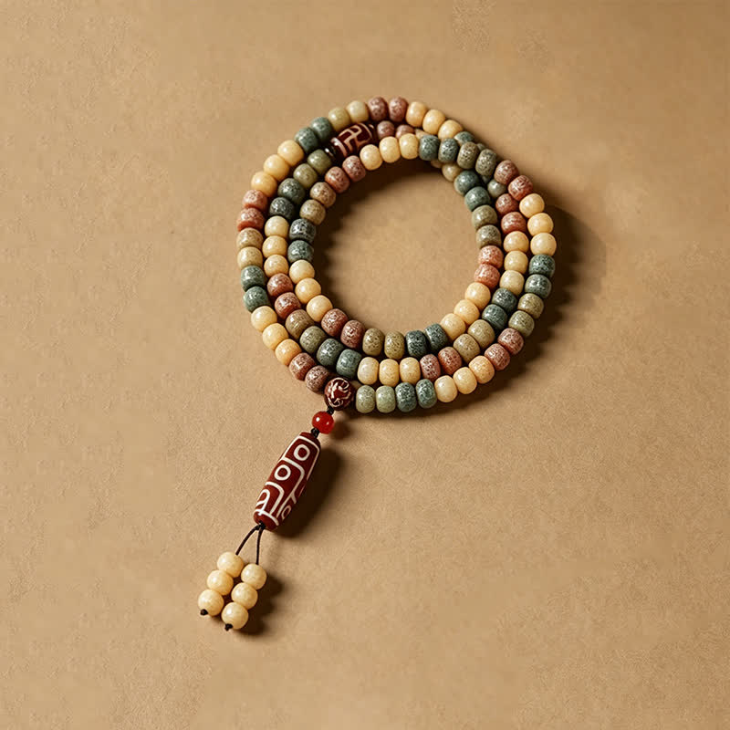 Bodhi Seed Hand-Woven Vintage 108-Bead Mala — product view 3
