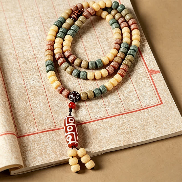 Bodhi Seed Hand-Woven Vintage 108-Bead Mala — product view 4