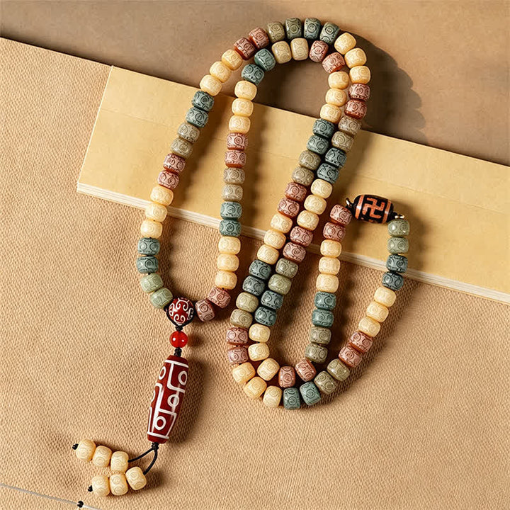 Bodhi Seed Hand-Woven Vintage 108-Bead Mala — product view 5