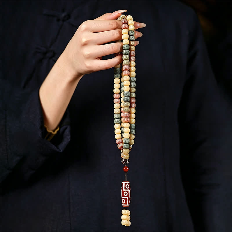 Bodhi Seed Hand-Woven Vintage 108-Bead Mala — product view 10
