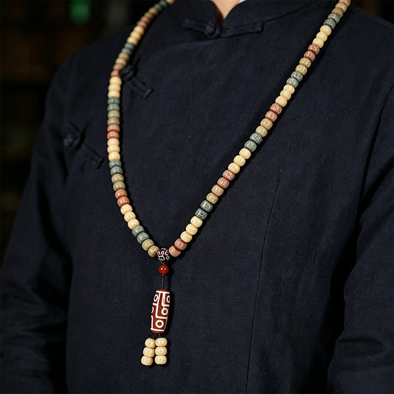 Bodhi Seed Hand-Woven Vintage 108-Bead Mala — product view 11