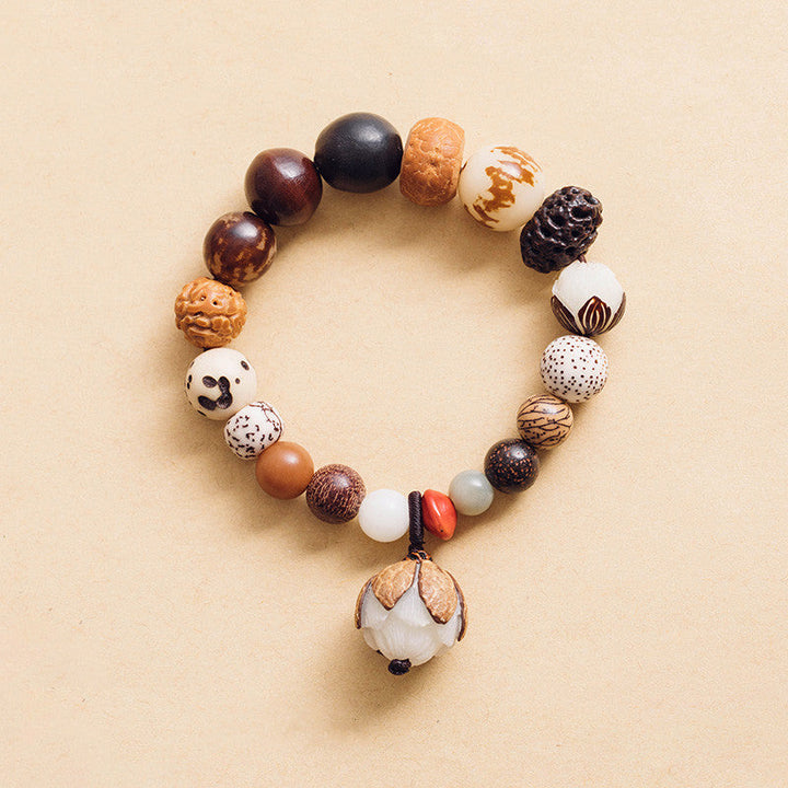 Bodhi Seed Lotus Wrist Mala — main product view