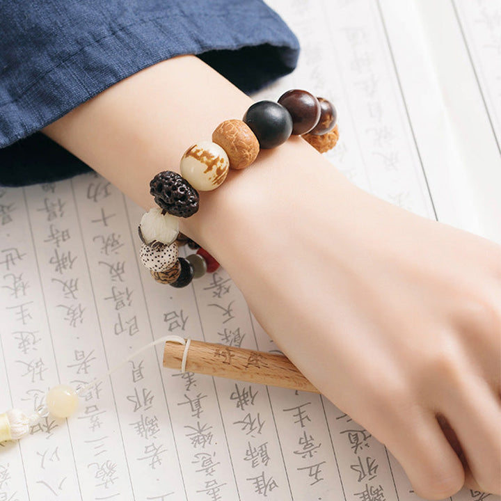Bodhi Seed Lotus Wrist Mala — product view 5