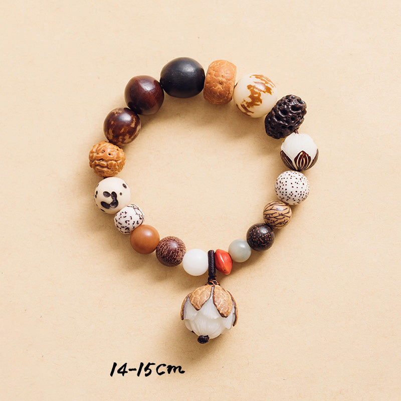 Bodhi Seed Lotus Wrist Mala — product view 6