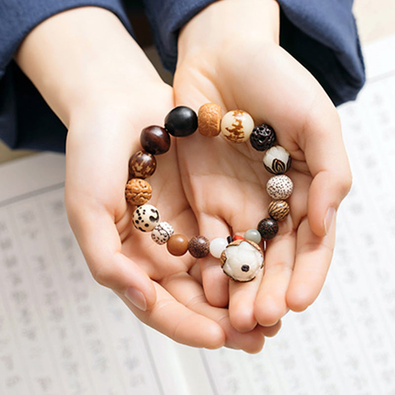Bodhi Seed Lotus Wrist Mala — product view 7