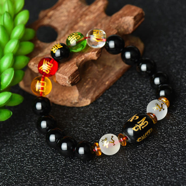 Tibetan black onyx bracelet — view 2