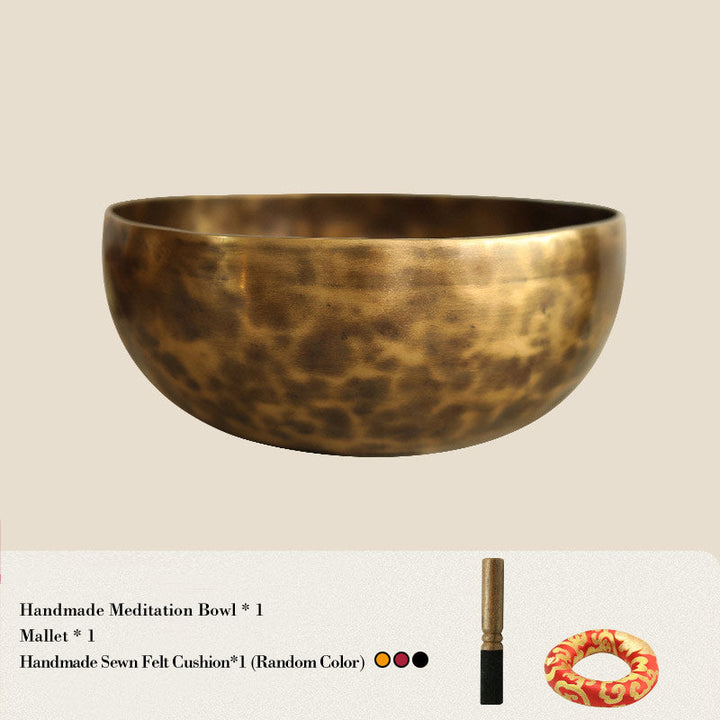 Tibetan meditation singing bowl set — view 3