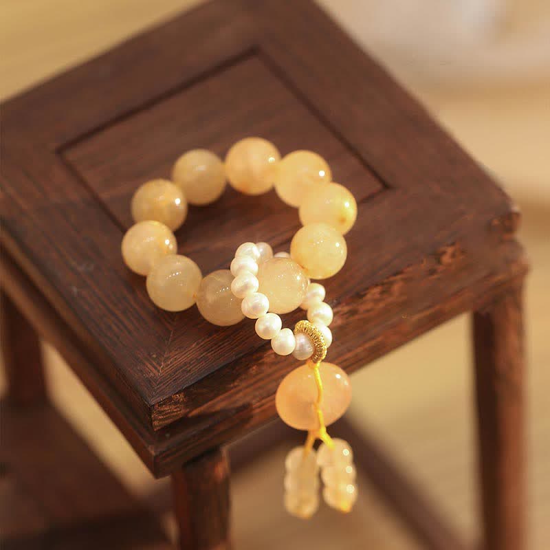 Citrine Buckle Wrist Mala — product view 2