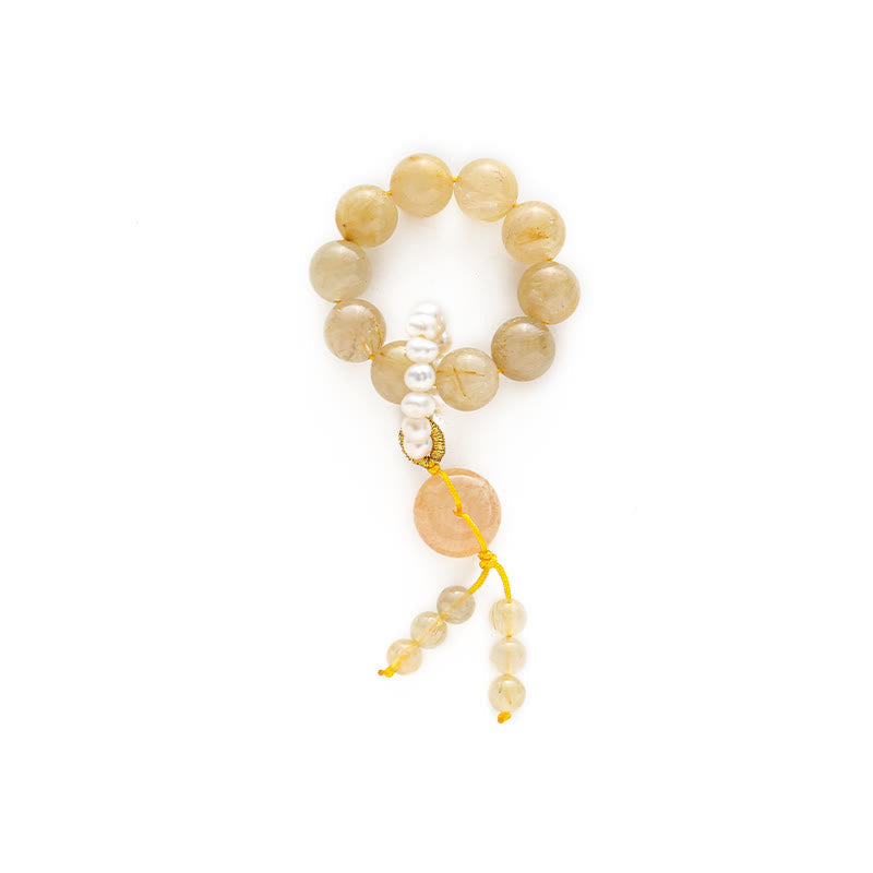 Citrine Buckle Wrist Mala — product view 5