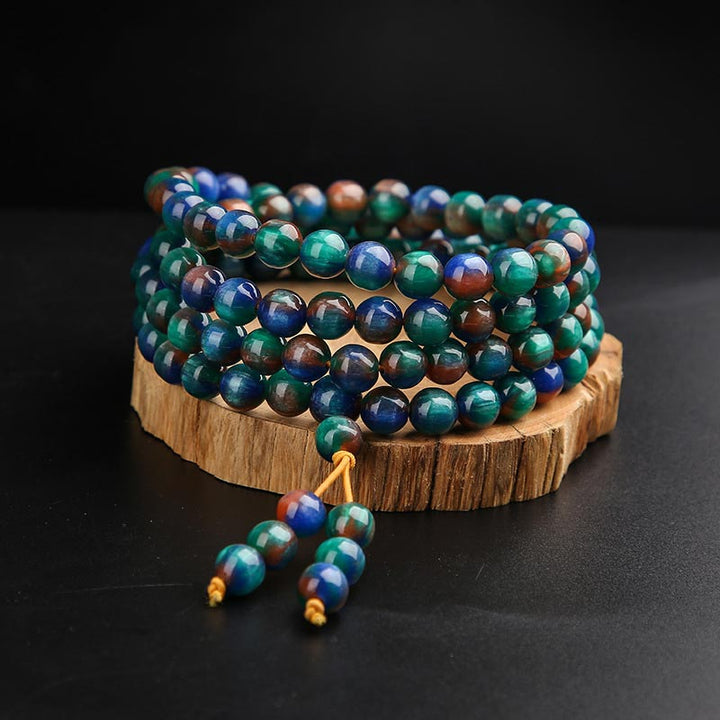 Colorful Sea Willow Ring Mala Bracelet — main product view