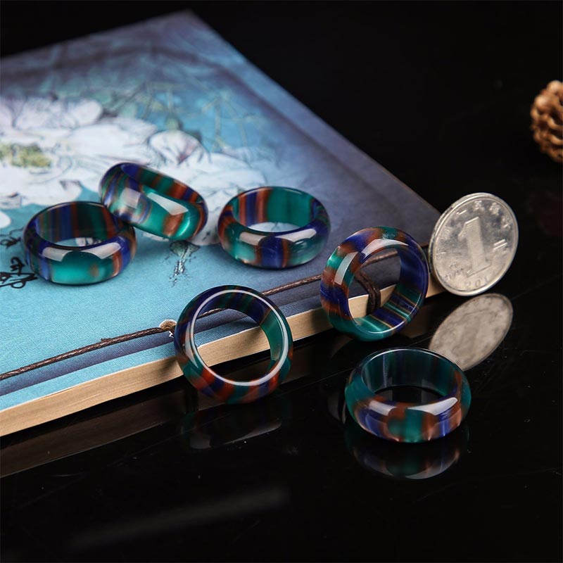 Colorful Sea Willow Ring Mala Bracelet — product view 3
