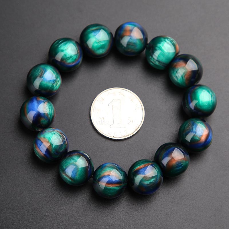 Colorful Sea Willow Ring Mala Bracelet — product view 5