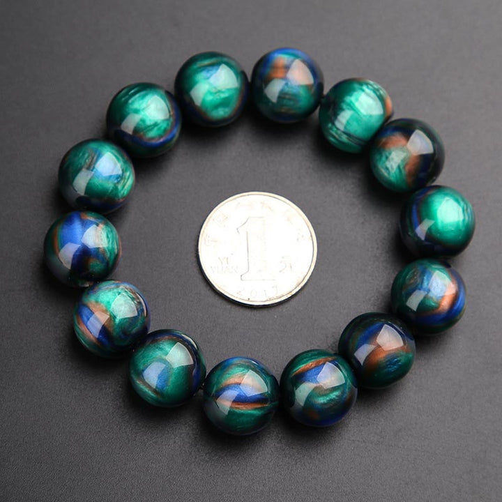 Colorful Sea Willow Ring Mala Bracelet — product view 5