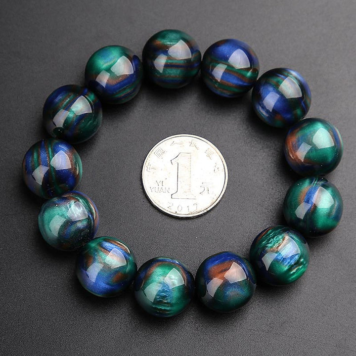 Colorful Sea Willow Ring Mala Bracelet — product view 6