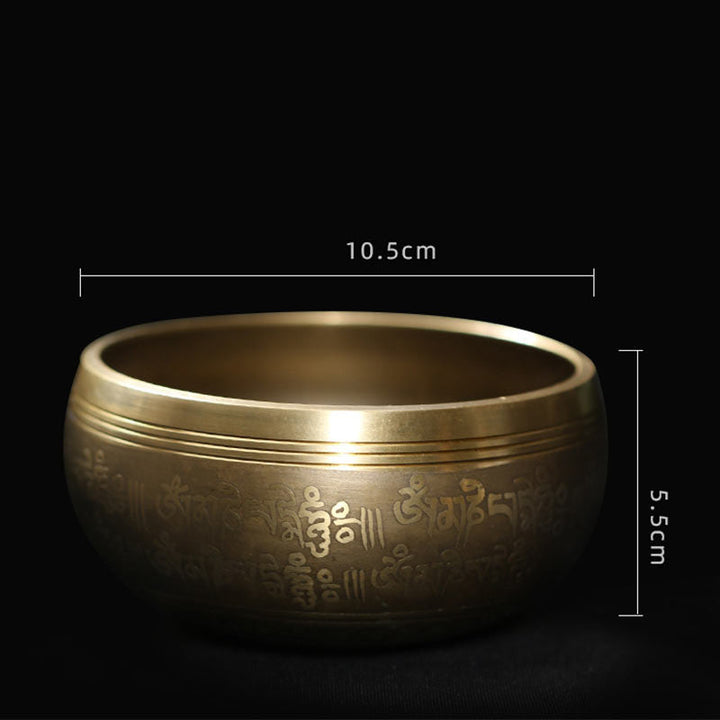Tibetan meditation singing bowl set — view 10