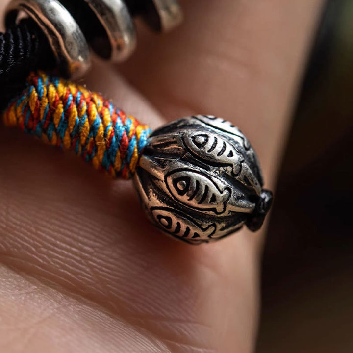 Tibetan mantra double-wrap bracelet — view 8